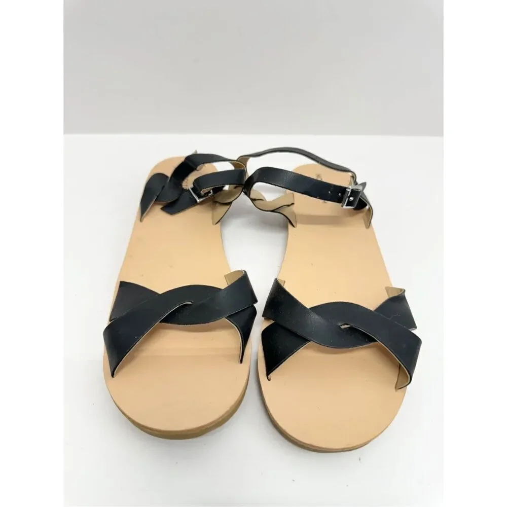 Nordstrom‎ Sandals Girls Size 4 Black Open Toe Casual